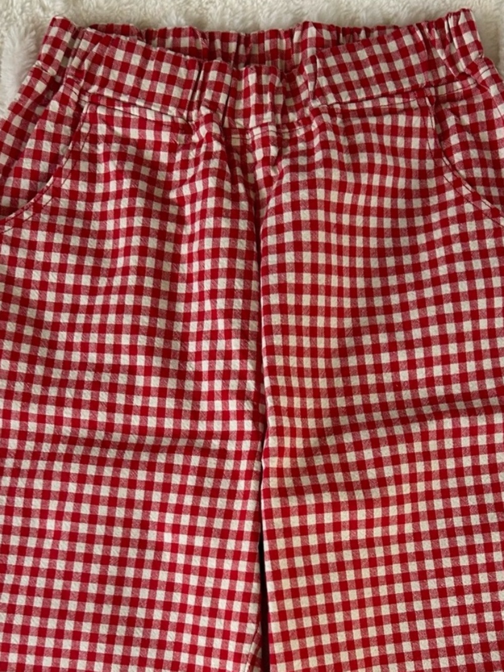 Le Bon Shoppe Arc Pants in Red Gingham M - Picture 7 of 10
